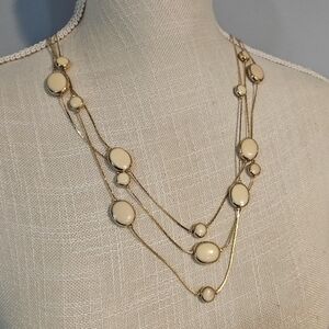 Vintage Avon Layered Gold Necklace